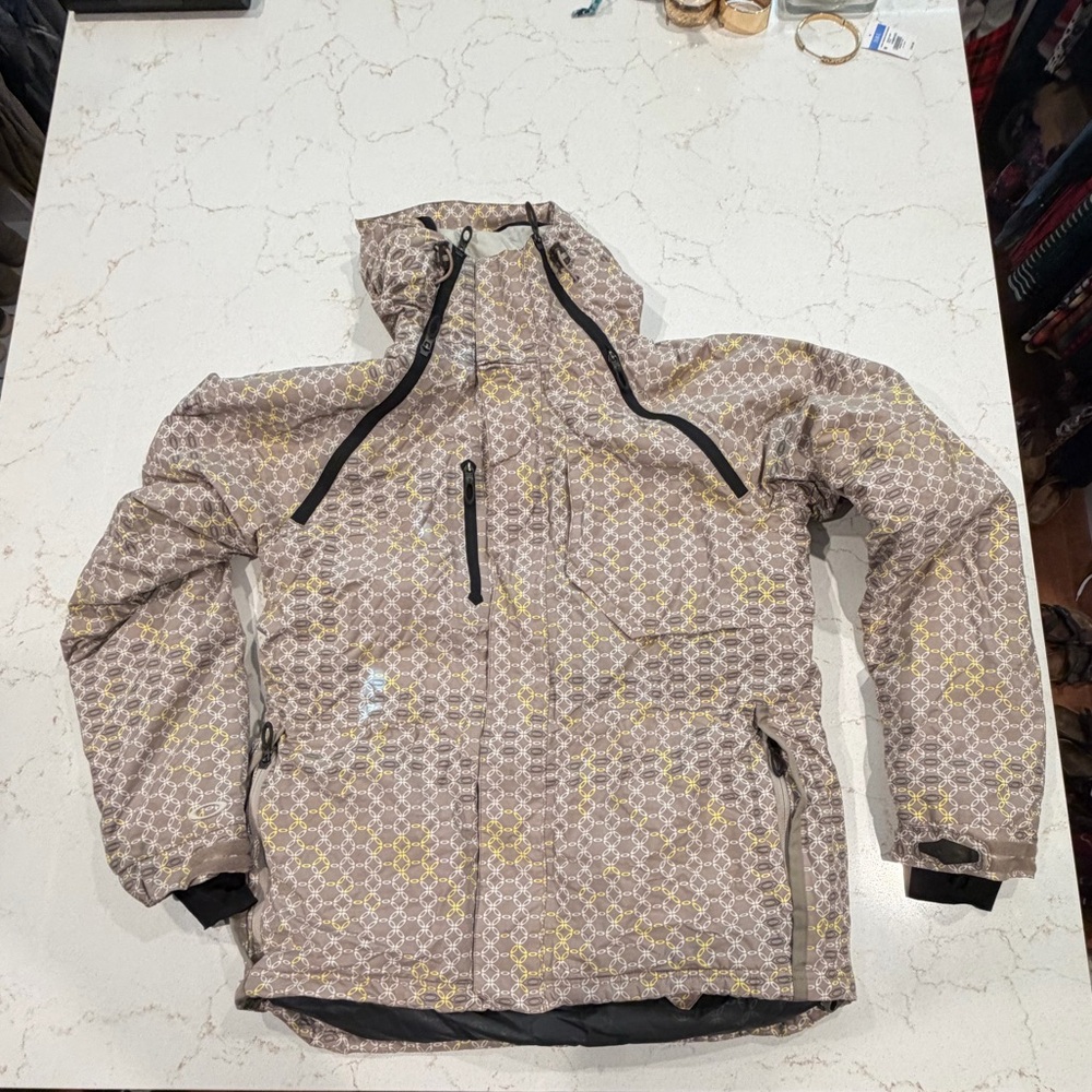 Oakley Beige and Yellow Patterned Jacket